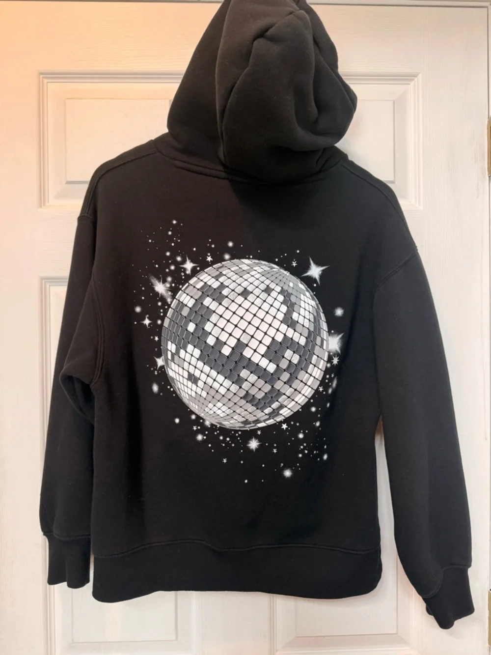 wild fable Black Hoodie with White Star Cluster - Picture 2 of 5
